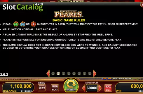 Скрин6. Dragon Treasure Pearls слот