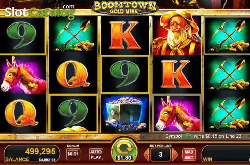 Скрин3. Boomtown Gold Mine слот