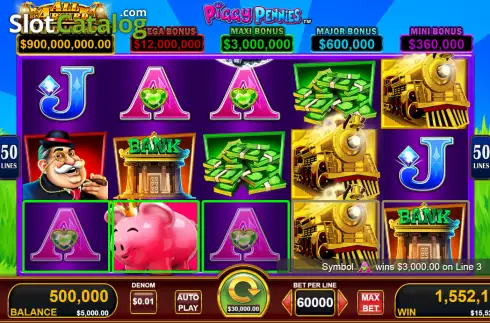 Скрин3. All Aboard Piggy Pennies слот