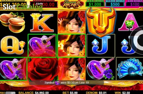 Скрин3. Bull Blitz Roses & Riches слот