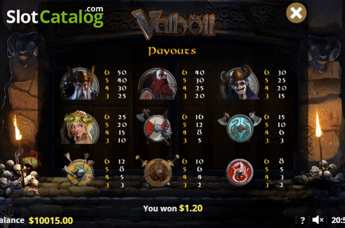 Скрин6. Valhôll Hall of The Slain слот
