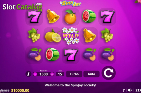 Скрин2. SpinJoy Society слот