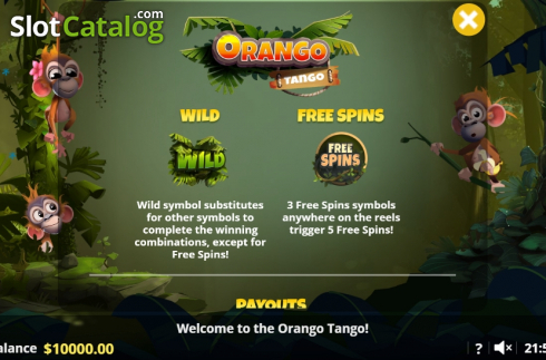 Скрин6. Orango Tango слот