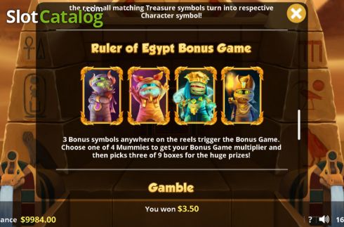 Скрин7. Ruler of Egypt слот