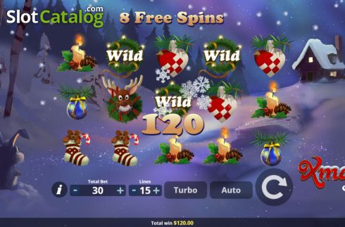 Скрин3. Xmas at the Cabin слот
