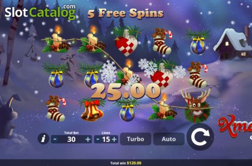 Скрин4. Xmas at the Cabin слот