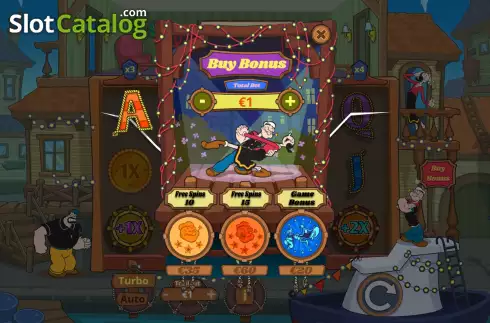 Скрин8. Popeye (Lady Luck Games) слот