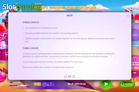 Скрин7. Candy Splash слот
