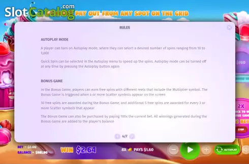 Скрин9. Candy Splash слот