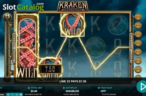 Скрин5. Kraken Conquest слот