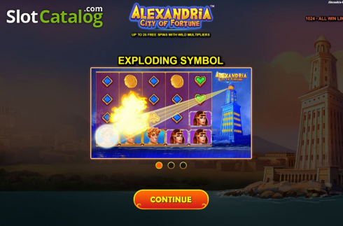 Скрин2. Alexandria City Of Fortune слот