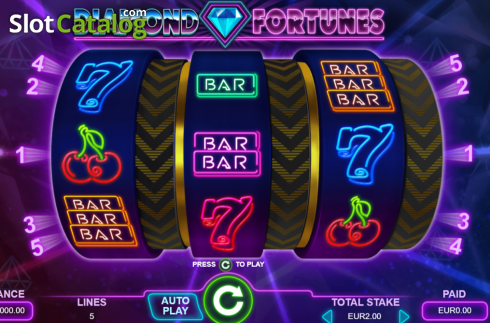 Скрин2. Diamond Fortunes слот