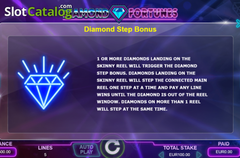 Скрин8. Diamond Fortunes слот