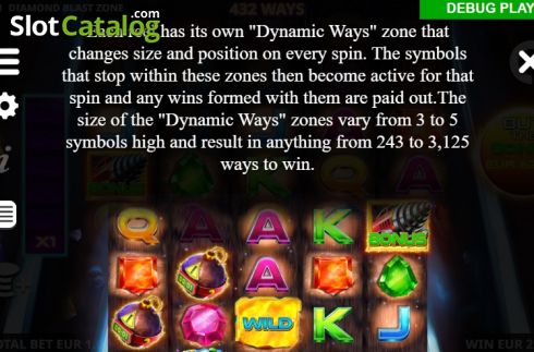 Скрин9. Diamond Blast Zone слот