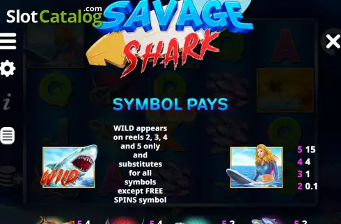 Скрин6. Savage Shark слот
