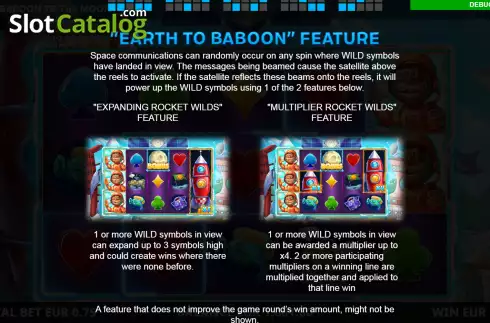 Скрин5. Baboon To The Moon слот