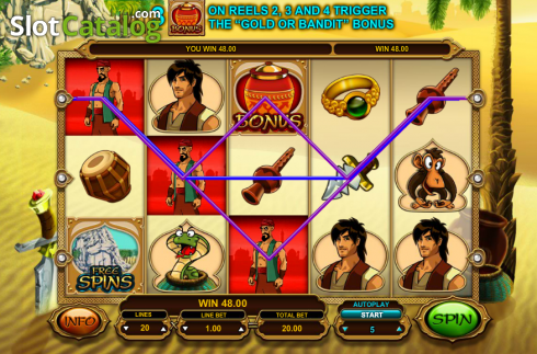 Скрин7. AliBaba and the 40 Thieves слот