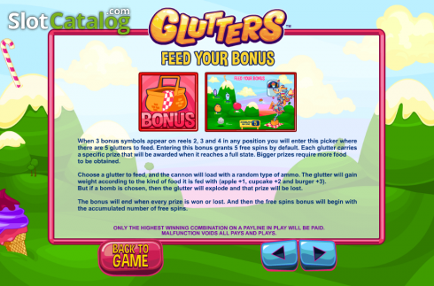 Скрин6. Glutters слот