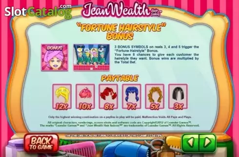 Скрин9. Jean Wealth слот