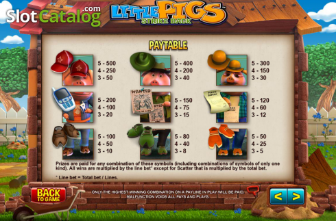 Скрин4. Little Pigs слот