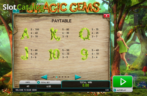 Скрин3. Magic Gems (Leander Games) слот