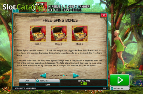 Скрин6. Magic Gems (Leander Games) слот