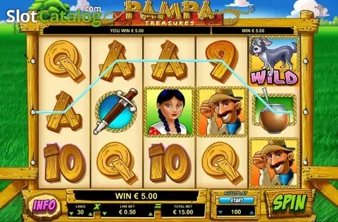 Скрин3. Pampa Treasures слот