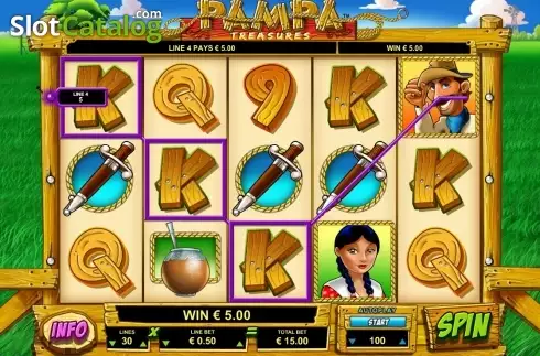 Скрин4. Pampa Treasures слот
