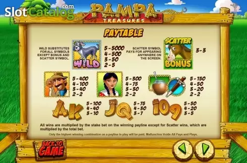 Скрин5. Pampa Treasures слот