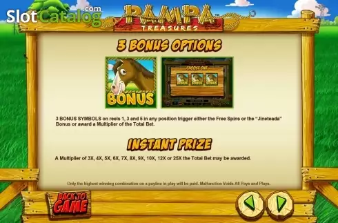 Скрин8. Pampa Treasures слот