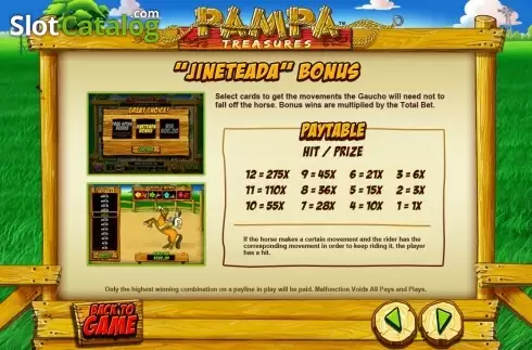Скрин9. Pampa Treasures слот