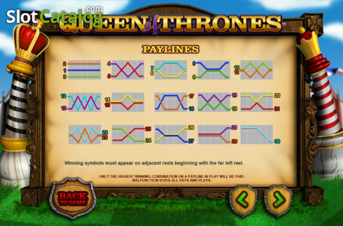 Скрин4. Queen of Thrones слот
