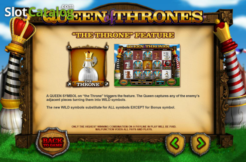 Скрин5. Queen of Thrones слот