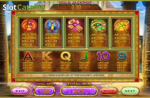 Скрин6. Cleopatra's Gold (Leander Games) слот