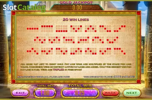 Скрин8. Cleopatra's Gold (Leander Games) слот