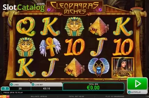 Скрин2. Cleopatras Riches слот
