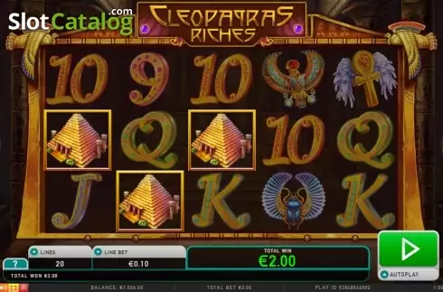 Скрин3. Cleopatras Riches слот