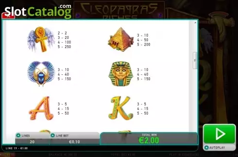 Скрин6. Cleopatras Riches слот