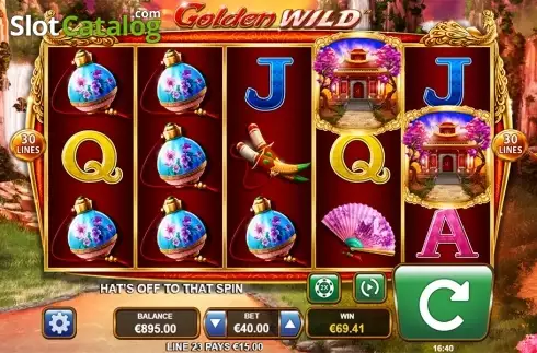 Скрин4. Golden Wild (Leander Games) слот