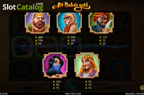 Скрин9. Ali Baba's Gold слот