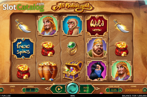 Скрин2. Ali Baba's Gold слот