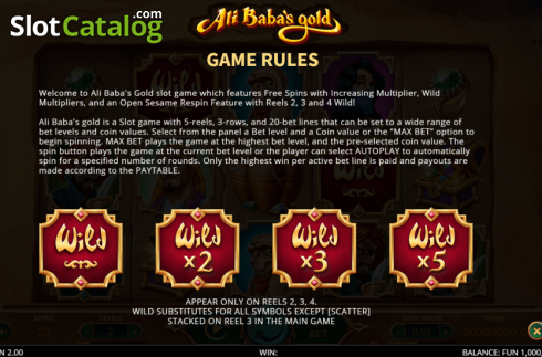 Скрин7. Ali Baba's Gold слот