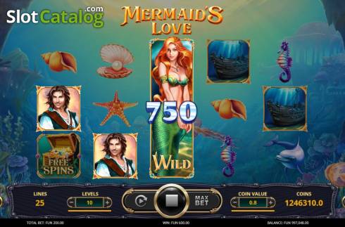 Скрин3. Mermaid's Love слот