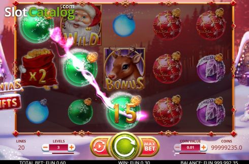 Скрин6. Santa’s Gifts (Leap) слот
