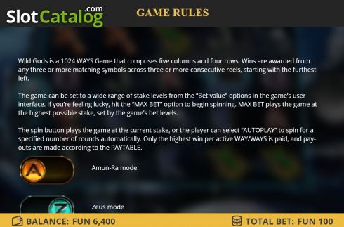 Скрин9. Wild Gods (Leap Gaming) слот