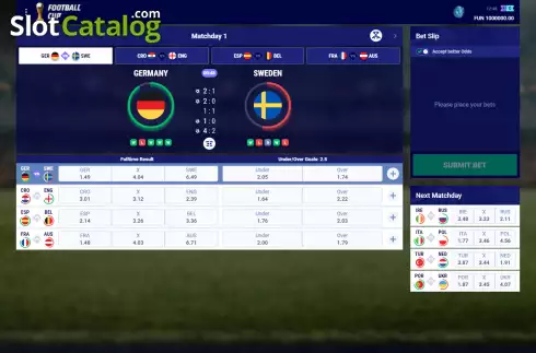 Скрин4. Virtual Football Cup слот