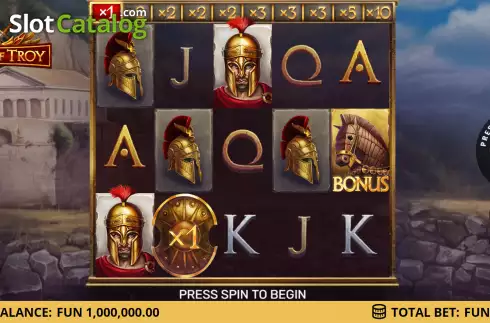 Скрин2. Shields of Troy слот