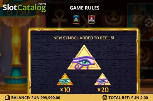 Скрин9. Secrets of the Nile 2 слот