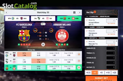 Скрин2. Euroleague Scheduled Legends слот