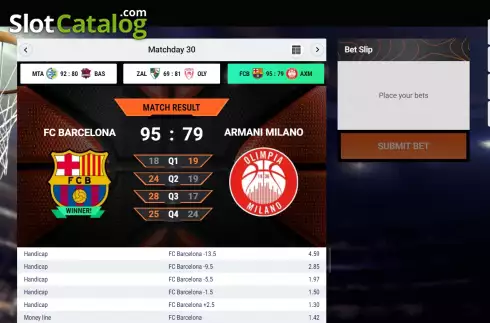 Скрин4. Euroleague Scheduled Legends слот